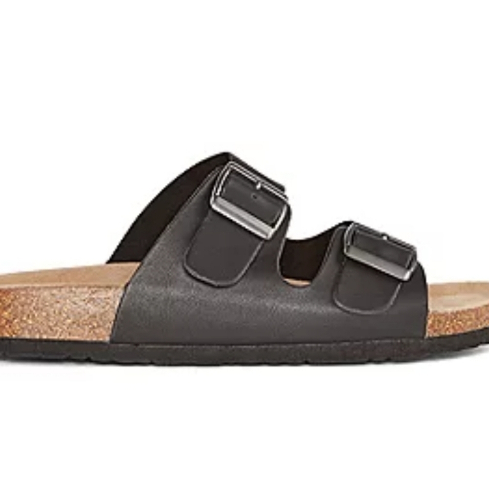 Arizona Fireside Grey Womens Footbed Sandals 'NWT' Sz. 6 - Picture 2 of 2